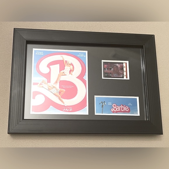Authentic Barbie Movie Clip of 35mm Film (Party Scene) in a 7x5 Mounted Display - Picture 2 of 3